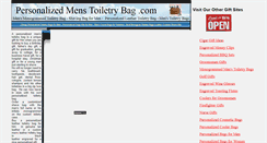 Desktop Screenshot of personalizedmenstoiletrybag.com