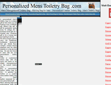 Tablet Screenshot of personalizedmenstoiletrybag.com